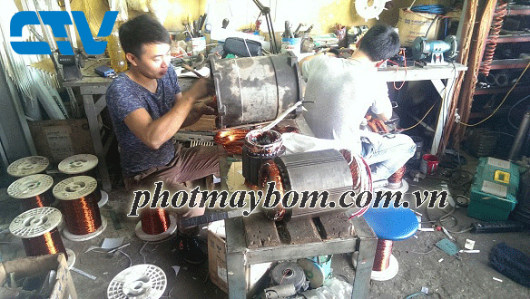 Sửa máy bơm công nghiệp tại xưởng Cường Thịnh Vương